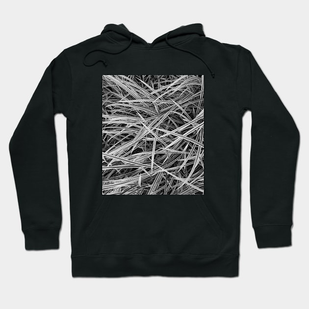 Silver needles pattern - Abstract photography Hoodie by ArtByMe